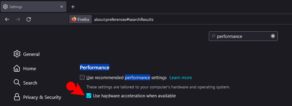 Enable Or Disable Hardware Acceleration In Firefox Mozilla