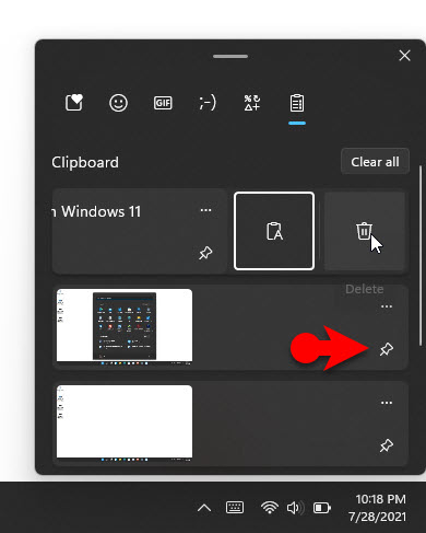 Pin An Item In The Clupboard