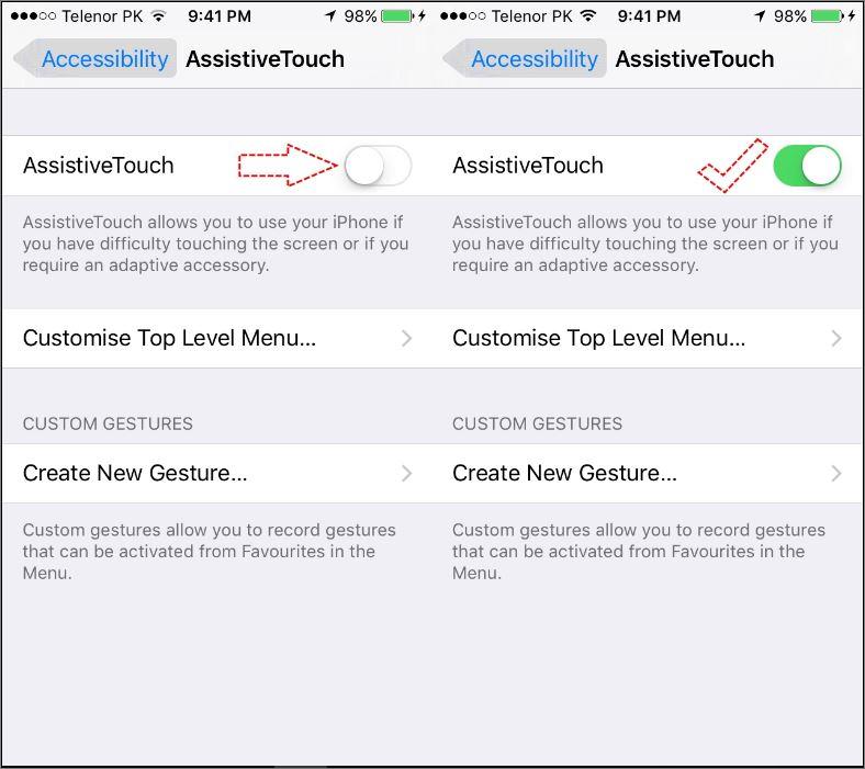 Enable Assistivetouch