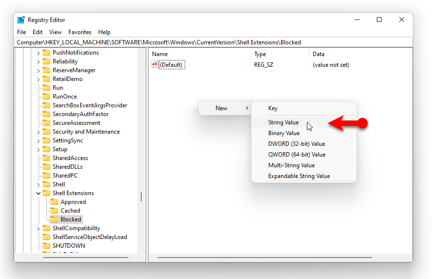 Create A New String Value