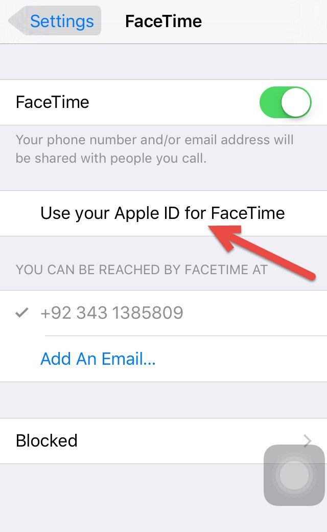Utilisez votre identifiant Apple pour FaceTime