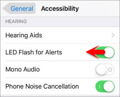 Disable Led Flash For Alerts