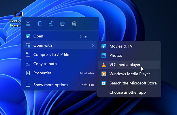 Play A Video In Vlc Player