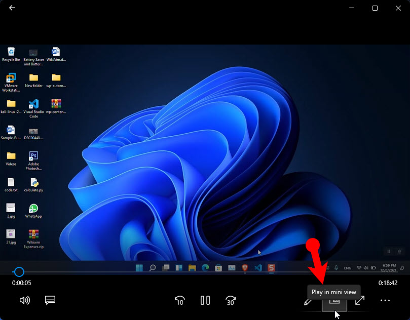 Play Video In Picture Picture Mode