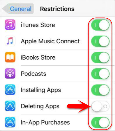 Disable Deleting Apps 2