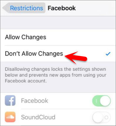 Dont Allow Changes