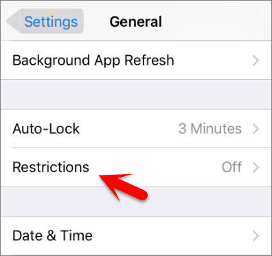 Restrictions