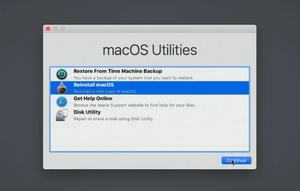 Reinstall Macos