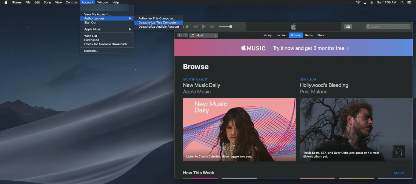Sign Out Of Itunes