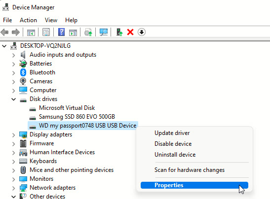 Driver Properties 3