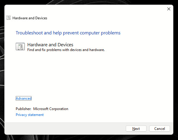 Troubleshooting Hardware And Devices
