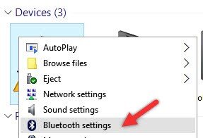 Bluetooth Settings