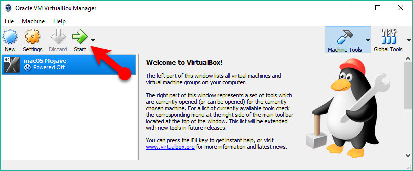 Start Your Macos Mojave Virtual Machine
