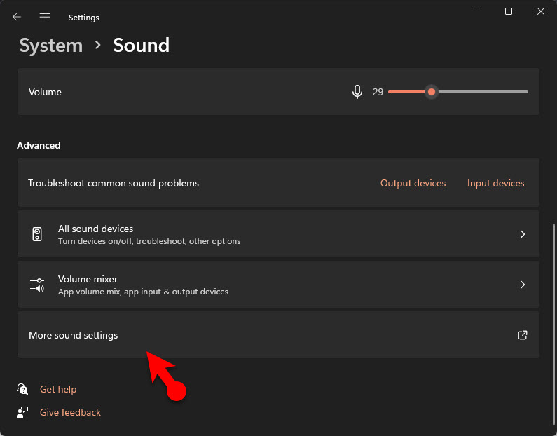 More Sound Settings 2