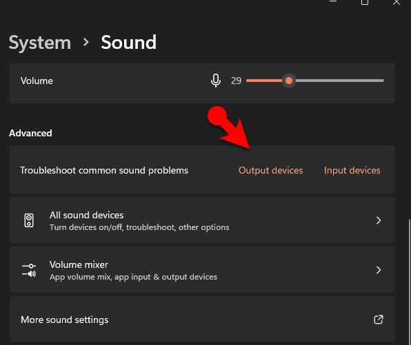 Troubleshoot Sound Issue