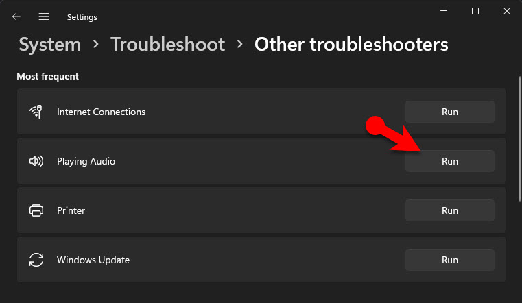 Windows Troubleshoot