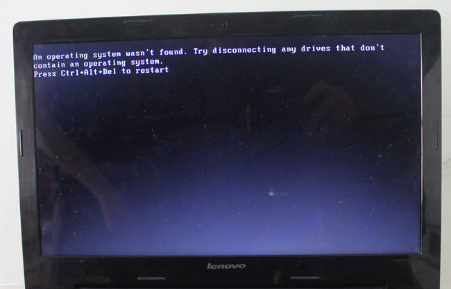 An Operating System Wasnt Found