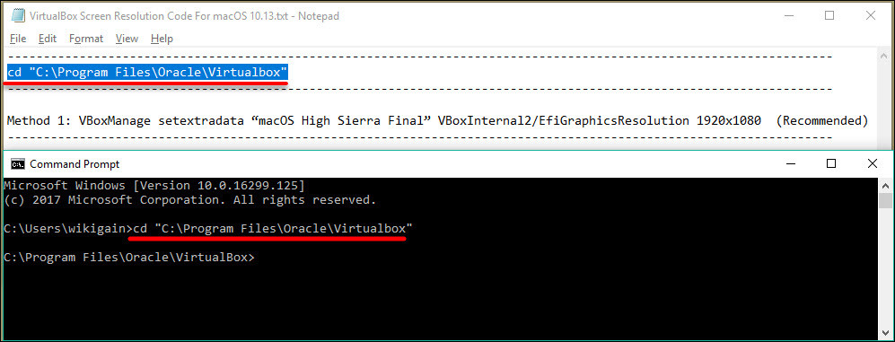 Type The Change Directory Code