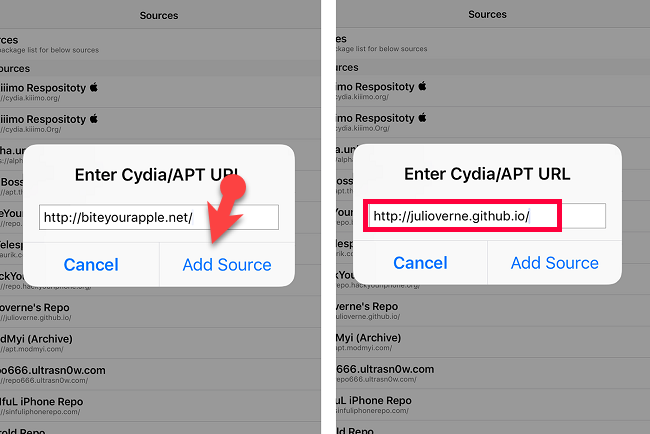 Add The Sources To Cydia