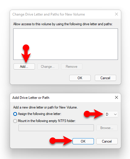 Add A Drive Letter