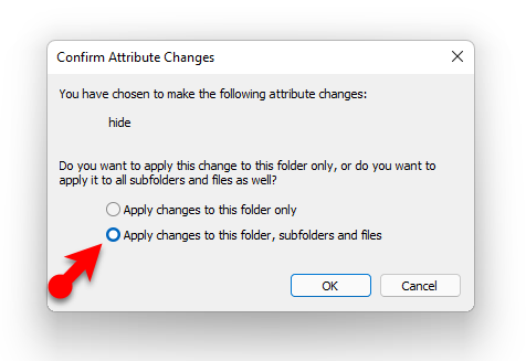 Apply Changes To All The Files And Folders