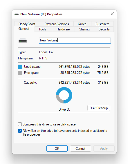 Drive Properties