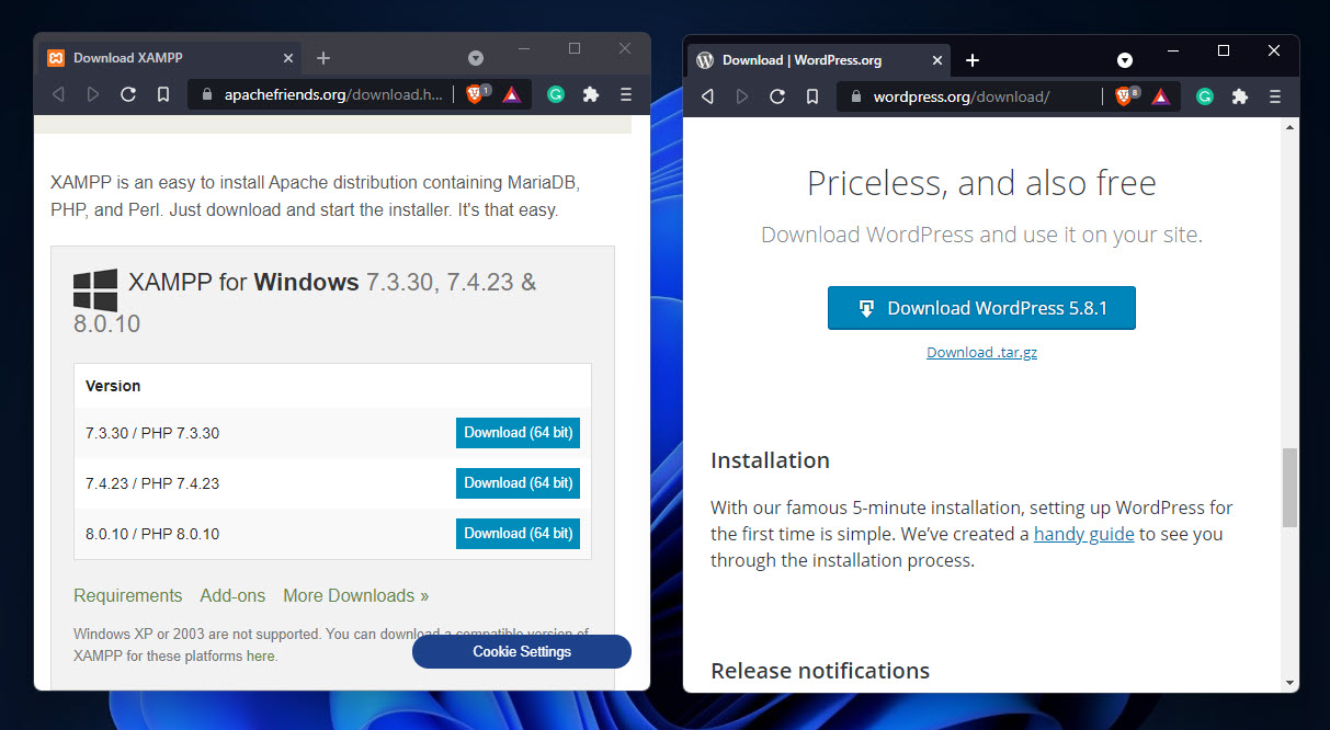 Download Xampp And Wordpress