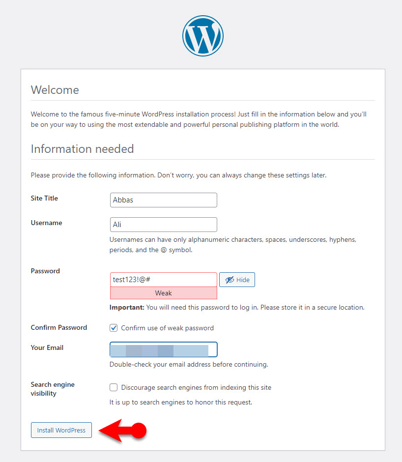 Website Details