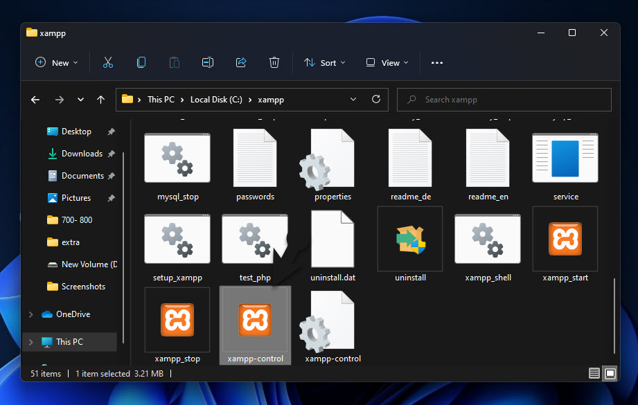 Xampp Control Panel