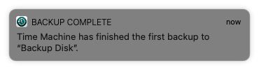 Backup Completed