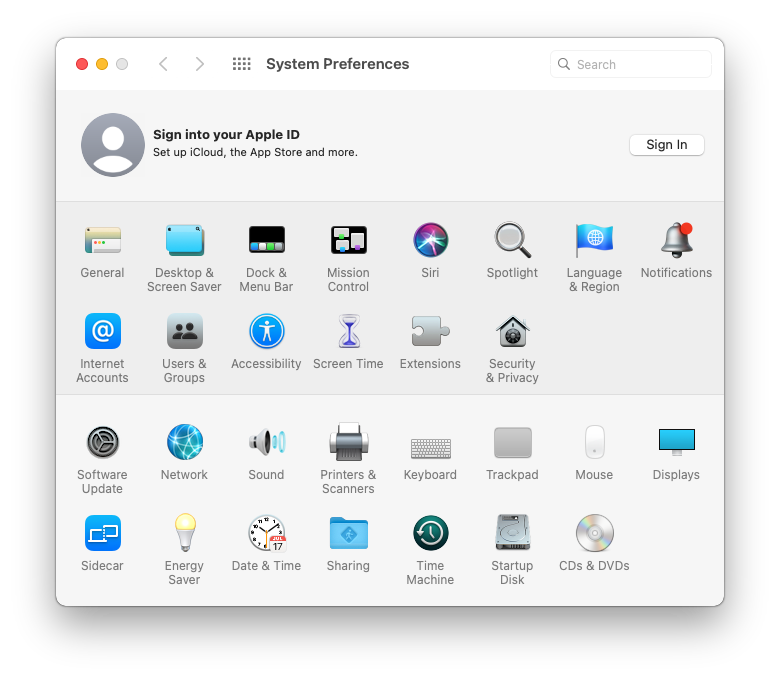 System Preferences 6