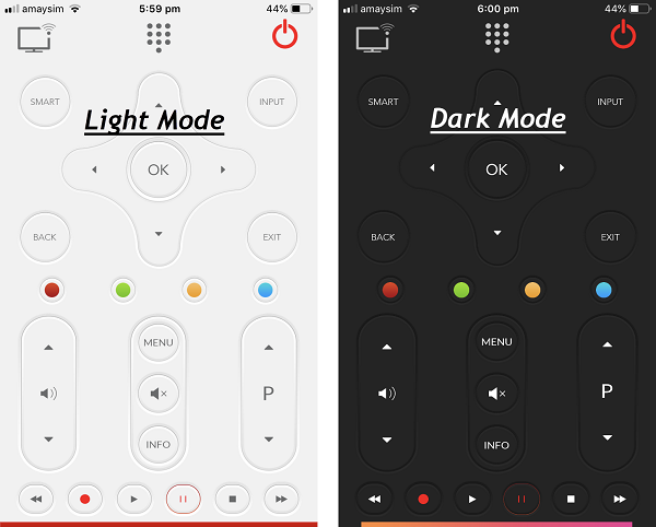 Light Mode Dark Mode