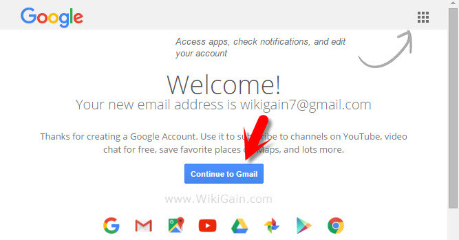 Continue To Gmail