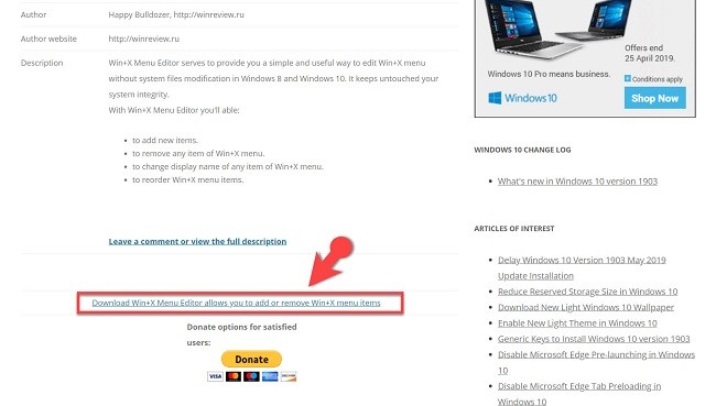 Download Win X Menu