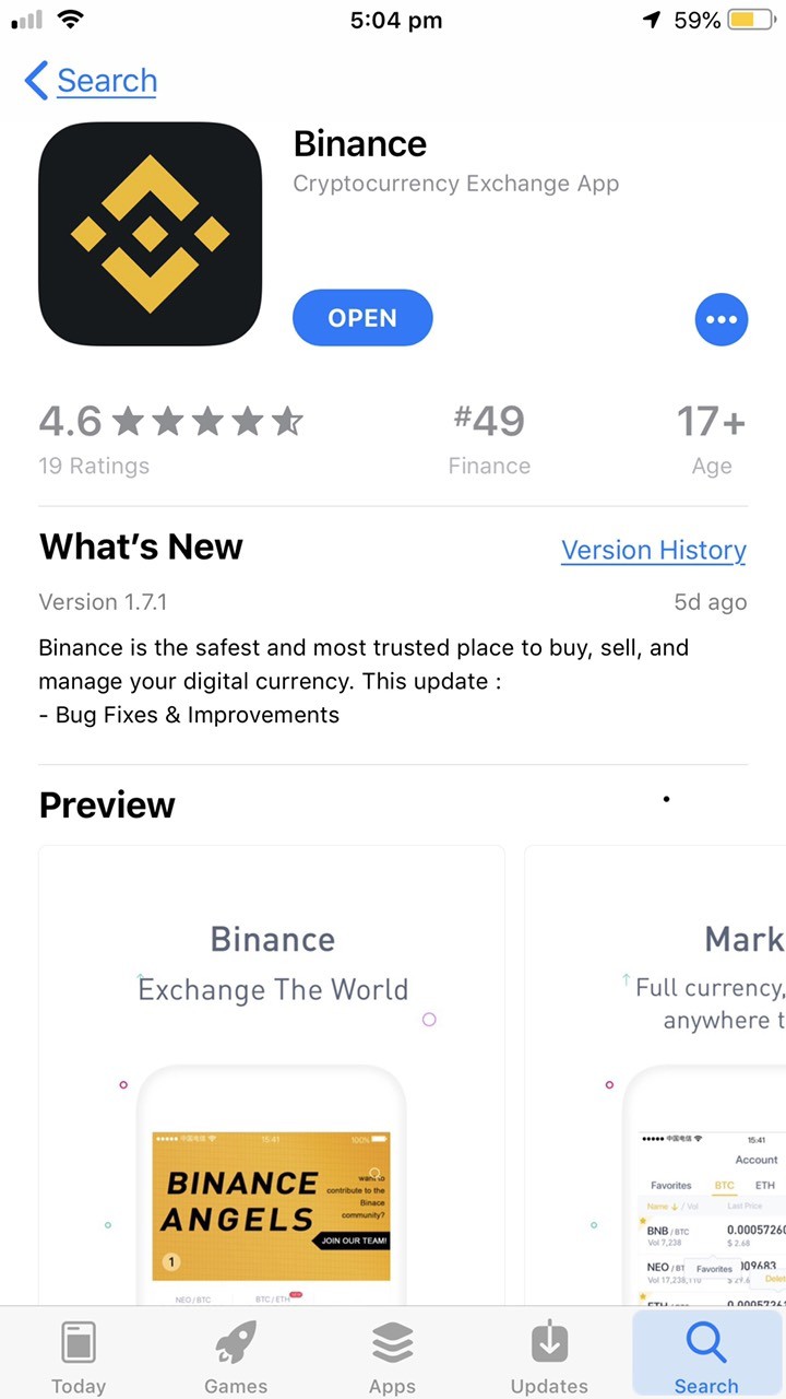 Download Binance Ios App