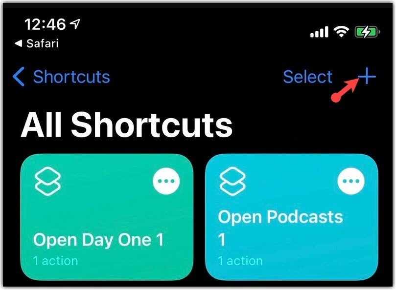 All shortcuts 1