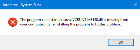Fix Vcruntime