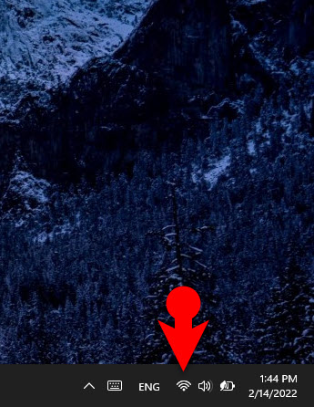 Click On The Wifi Icon