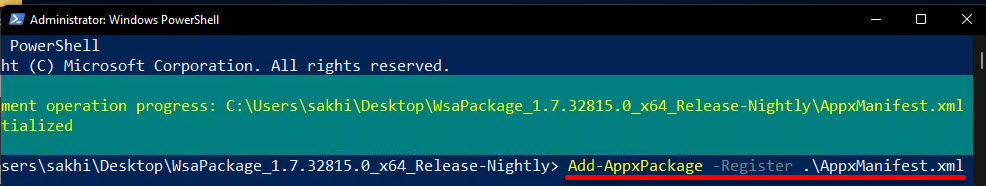 Install Android Subsystem For