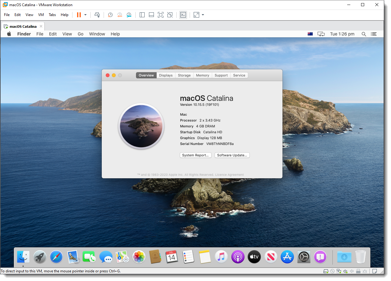 Install Macos Catalina On Vmware Using Vmdk