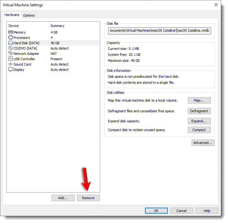 Remove Hard Disk 10 15