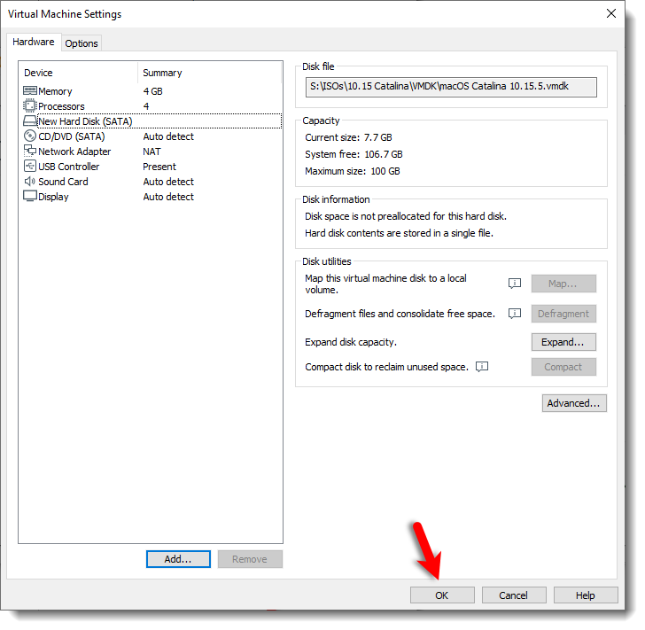Save Change To Macos Catalina Vm