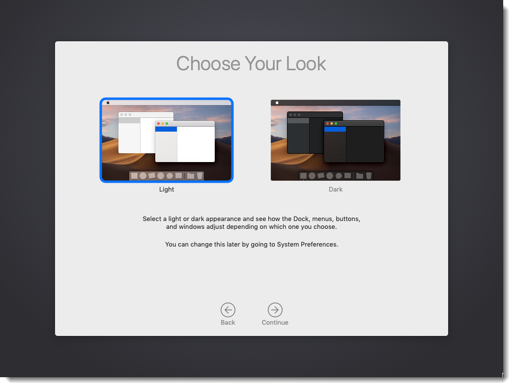 Choose Macos Mojave Look