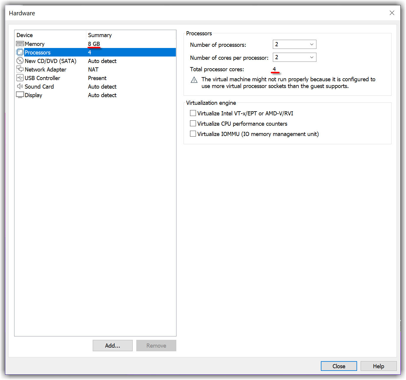 Increase Ram And Processors