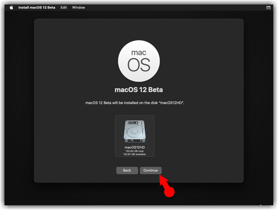 Select Installation Disk