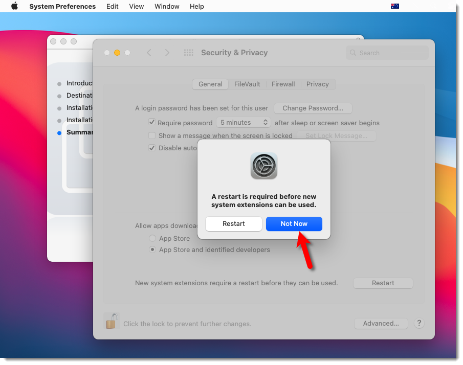 Close Security Privacy Window