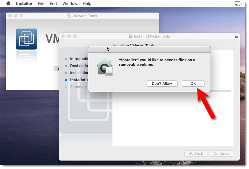 Allow Installer To Access Files