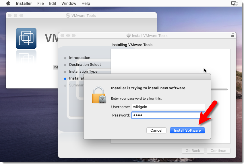 Click Install Software