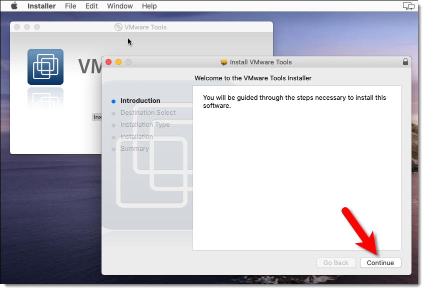 Welcome To The Vmware Tools Installer