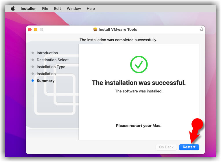 Restart The Macos Monterey Vm